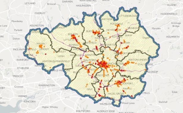 The Clean Air Zone will cover the whole of Greater Manchester.